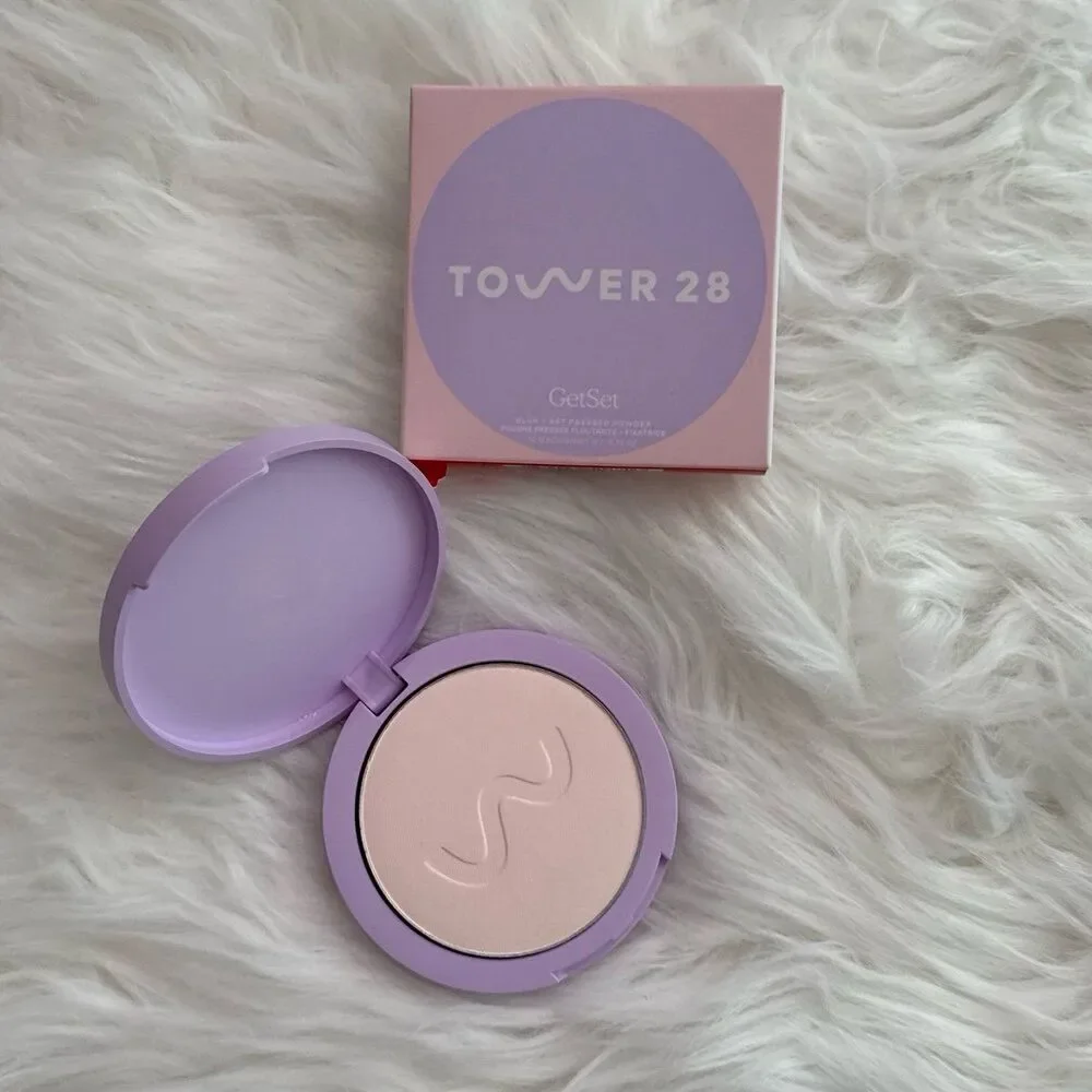Tower 28 Beauty Get Set Blur + Set Talc Free Setting Powder Palisades Pink